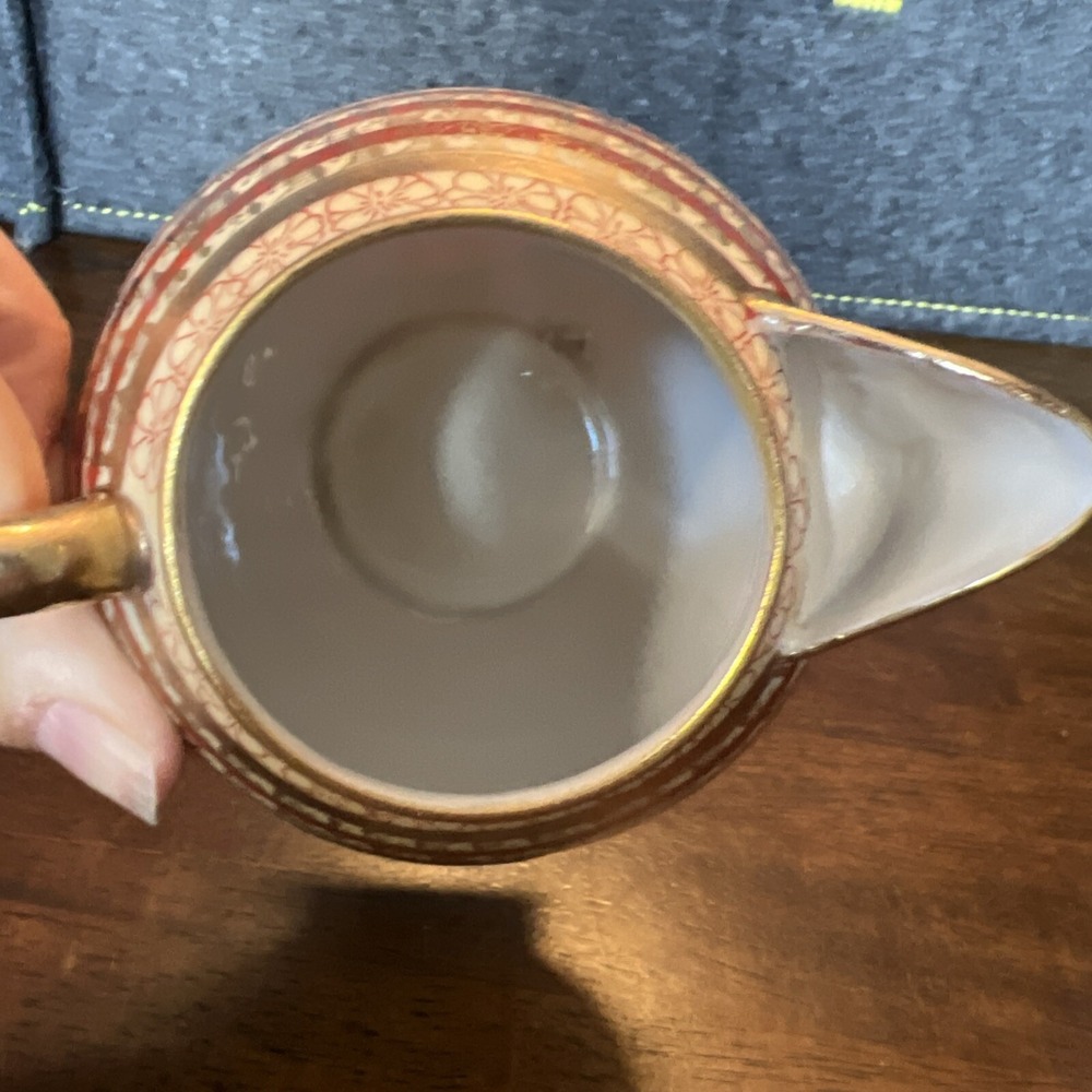 Vintage Japanese Kutani Thousand Faces Creamer/Pitcher/Jug Oriental & Face Motif - Picture 7 of 8